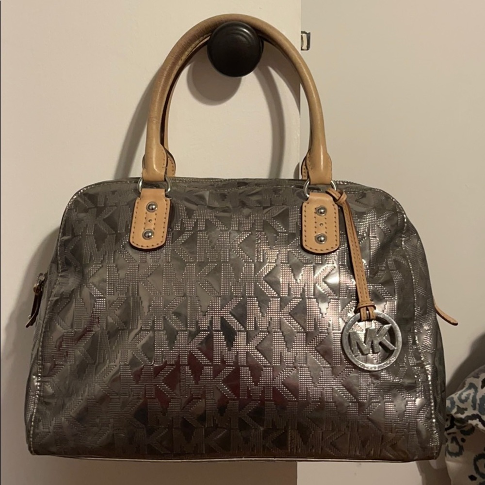 Michael Kors Metallic Silver Bag
